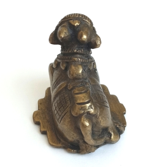 Antique Solid Brass Lamb from India - Picture 4 of 8